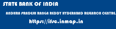 STATE BANK OF INDIA  ANDHRA PRADESH RANGA REDDY HYDERABAD RESEARCH CENTRE, IMARAT  ifsc code